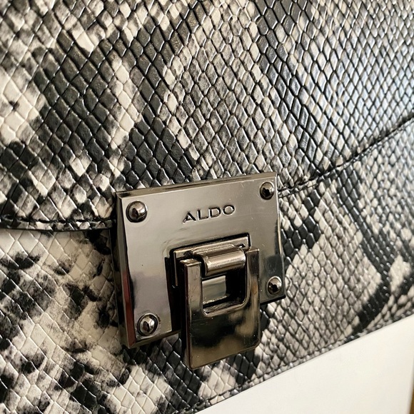 Aldo Snakeskin Adjustable Crossbody Bag - Picture 7 of 8